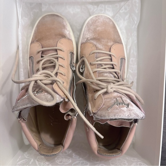 Authentic Giuseppe Zanotti pink high top sneakers - Picture 4 of 5